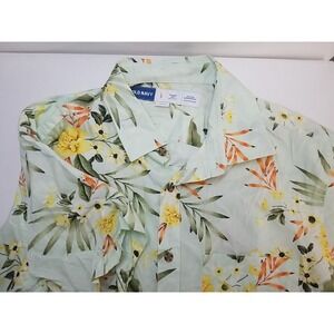 Old Navy Mens Hawaiian Shirt Tropical Button Up‎ Short Sleeve Large